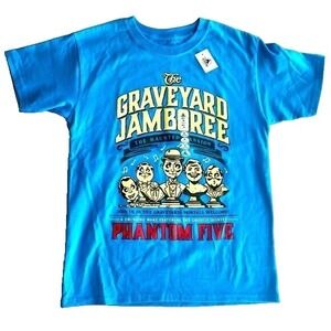 Disney Haunted Mansion Shirt Kids Size Medium Graveyard Jamboree Vacation Ghost